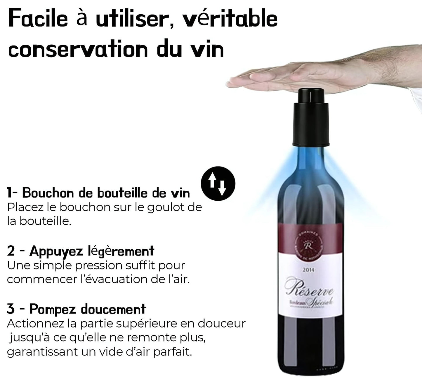 Bouchon de conservation du vin