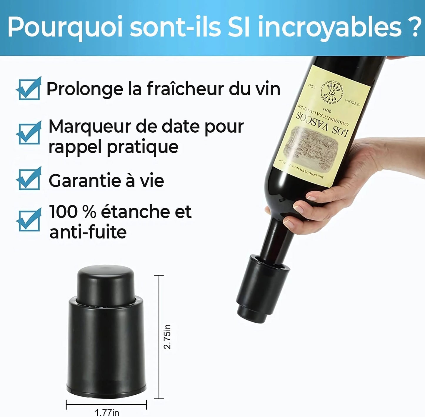 Bouchon de conservation du vin